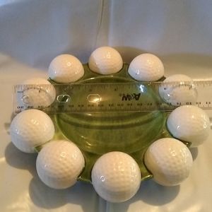 Vintage ashtray (used) golf balls ashtray sing